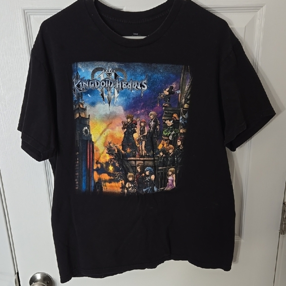 Kingdom Hearts Black Short Sleeve Graphic Tee